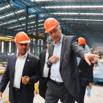 The chief executive officer of Tejarat Bank visited Bafaq Steel Complex