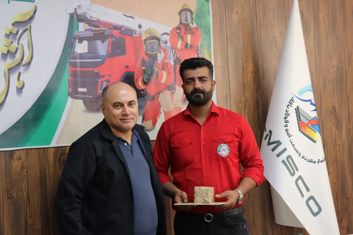 بزرگداشت روز ملی ایمنی و آتشنشانی در مجتمع فولاد بافق